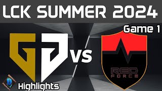 GEN vs NS Highlights Game 1 LCK Summer 2024 GenG vs NS RedForce by Onivia [upl. by Oiluj876]