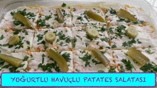 Yoğurtlu Havuçlu Patates Salatası TarifiPatates Salatası Nasıl Yapılır [upl. by Zemaj]