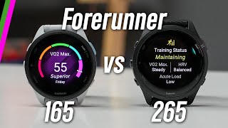 Garmin Forerunner 165 vs Forerunner 265 Comparison  Every Difference Explained [upl. by Noirod]