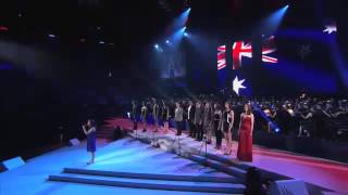 Schools Spectacular Unseen Performance Australian Anthem [upl. by Ylrebmek]