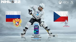 IIHF World Championship 2022  6  Semifinal  Russia vs Czechia [upl. by Alikahs]