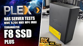 Terramaster F8 SSD PLUS PLEX NAS Tests [upl. by Drona411]