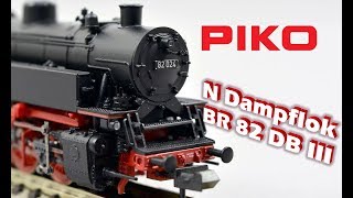 PIKO V049 N Dampflok BR 82 DB III  Modellvorstellung [upl. by Terrel561]