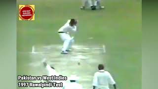 Waqar Younis vs Lara  Test Cricket at its Best Pakistan vs West Indies  Rawalpindi Test 1997 [upl. by Orenid]