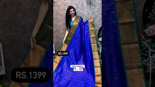 ✨CODE  KRRG127✨Rs1399✨ wwwlakshmiboutiqueCoinMost wanted Korvai Silk ✨ Blue with Green Combo ✨ [upl. by Ecyar]