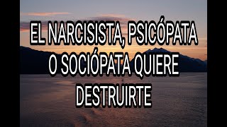 EL NARCISISTA PSICÓPATA O SOCIÓPATA QUIERE DESTRUIRTE narcisista psicópata sociópata tpn tpa [upl. by Idnim]