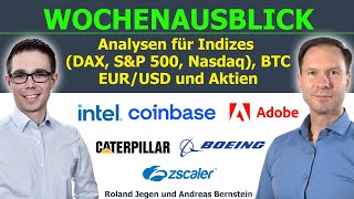 Geht der Kurssturz weiter Chancen amp Risiken in DAX BTC amp Aktien wie Coinbase Intel Adobe amp Co [upl. by Lucien]