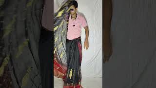 💯how to drape a saree perfectly open pallu saree draping self saree draping for beginners draping [upl. by Rennane]