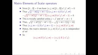 21 The WignerEckart theorem [upl. by Yadrahs]