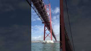 Lisbon bridge from below lisbon travel architecture trip portugal shorts [upl. by Naujej]