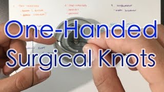 How to Tie Surgical Knots OneHanded TwoHanded Suture Tying Instrument Ties 24 [upl. by Namien]