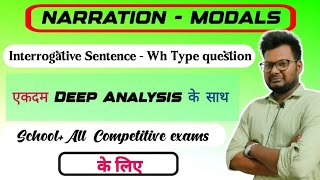 Direct and Indirect SpeechInterrogative SentenceModalsWhQuestion by Suraj SirIndirect Speech [upl. by Tayib]