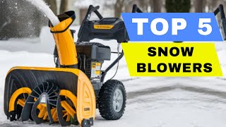 Top 5 Best Snow Blower 2024 Review  Best GasPowered Snow Blowers  Buying Guide amp Comparison [upl. by Rambert]