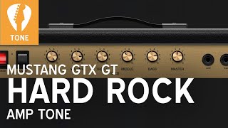 HARD ROCK Tone for Fender Mustang GTX GT Amps ACDC Alex Lifeson Jimmy Page Led Zeppelin style [upl. by Mommy]