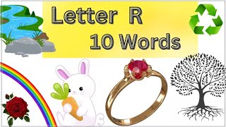 10 Words With Letterquot RquotAlphabet quotRquot [upl. by Ardnoet]