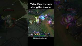 Why is Tahm Kench so strong leagueoflegends leagueoflegend league lol lolclips tahmkench [upl. by Patrizius]