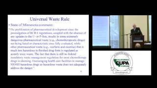 EPA AND PHARMACEUTICAL WASTES  OVERVIEW OF AN OIG INVESTIGATION [upl. by Linoel]