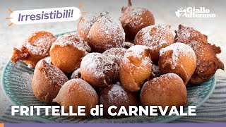 FRITTELLE di CARNEVALE veloci facili e super golose 🤪😍😋 [upl. by Rockie]