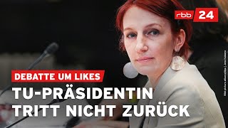 TUPräsidentin Geraldine Rauch lehnt Rücktritt ab [upl. by Cruce791]