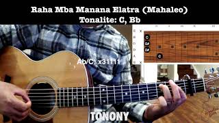 Raha Mba Manana Elatra Mahaleo  Malagasy Guitar Tutorial [upl. by Sanoy]