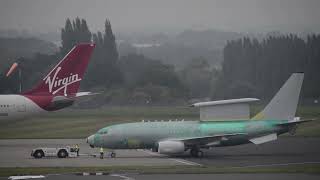 RAF Wedgetail WT001 pushing back [upl. by Hazem621]