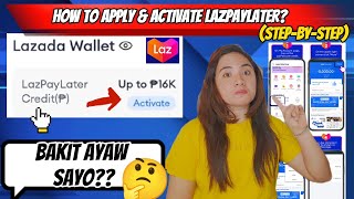 HOW TO QUALIFY amp APPLY LAZADA PAY LATER LAZPAYLATER WHY FAILED YOU NEED TO KNOW THIS [upl. by Josephine635]