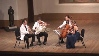 Mozart Oboe Quartet in F Major K 370  2nd mvt  L Wang G Schmidt L Francis F Fan [upl. by Thornie792]