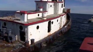 Tugboat Ocean Wind Becomes an Artificial Reef [upl. by Aninnaig]