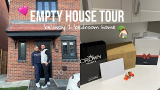 Empty house tour  bellway 2 bedroom home [upl. by Ahsats]