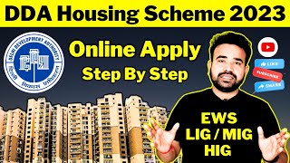 DDA Flat Booking Process 🔥🔥 DDA Housing Scheme 2023 🔥 DDA Flats 2023 Apply Online Process [upl. by Notseh32]