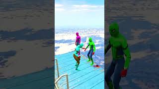 SpiderMan’s Best Water Ragdolls  GTA 5 Fails amp Jumps Shorts [upl. by Atinra]