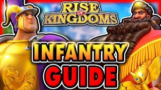 BEST Legendary INFANTRY Investment Order for F2P Rise of Kingdoms Infantry Guide  Best Commanders [upl. by Afton383]