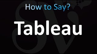 How to Pronounce Tableau Correctly [upl. by Ahsenod65]