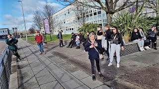 Back to Hull College  Open Air Preaching [upl. by Anaeco]