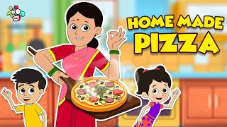 Homemade Pizza Story  Animated Stories  English Cartoon  Moral Stories  PunToon Kids [upl. by Petracca]