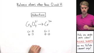 How to Balance Redox Equations in Acidic Solution Example 1 [upl. by Ramo835]