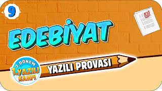 9 Sınıf Edebiyat 2Dönem 1Yazılıya Hazırlık 2022 [upl. by Medlin477]