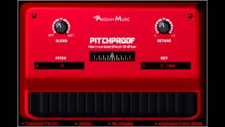 Pitchproof Keyboard to Pitch Routing demo and instructions VST plugin pitch shifter guitar effect [upl. by Ellehcram904]