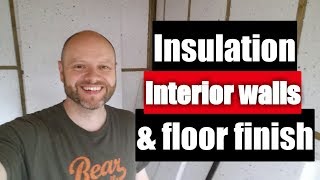 How to Build A Shed Pt5  Insulation Walls and Polyurethane Floor [upl. by Aldarcy]