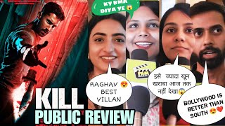 KILL MOVIE PUBLIC REVIEW  RAGHAV JUYAL  LAKSH LAKWANI  FILM MASALA [upl. by Halik382]