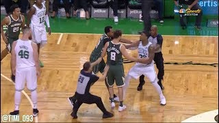 Marcus Smart Altercation with Matthew Dellavedova 10182017 [upl. by Denten669]