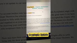 Cryptopia Fake Offer  Cryptopia Latest Update  Cogito Settlement shorts [upl. by Ynos]