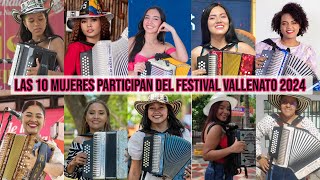 10 mujeres participan del festival vallenato 2024 [upl. by Hrutkay]