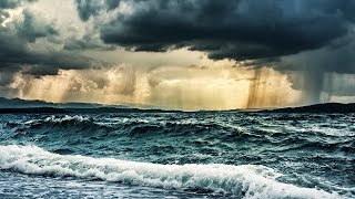 Rain amp Ocean Waves Storm Sounds for Sleeping or Studying  White Noise Nature 10 Hours [upl. by Savdeep]