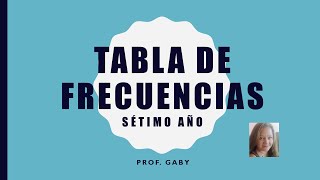 tabla frecuencia 1 1 [upl. by Lolly]