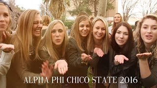 Alpha Phi Chico State Recruitment 2016 [upl. by Shaffert]