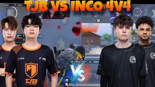 676 POV  TJB🇨🇳 vs iNCO🇧🇷 4v4 Intense TDM Battle In PUBGM😱🔥 TJB Grinding For PMGC Finals💪 [upl. by Elbring]