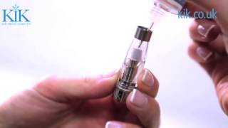 KiKcouk  How to fill your Clearomizer and charge your battery [upl. by Eselehs986]