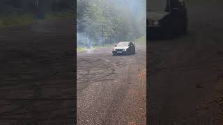 BMW E36 325I Drift burnout exhaust sound [upl. by Yrocal]