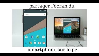 comment partager et afficher son écran smartphone sur son pc [upl. by Yarw492]